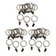 thumbnail image 1 of 3x 12 Anillo clips (también conocidos Anillo clips /Anillos de clip /Cortinas Zulema Gancho de anillo de cortina con clips, 1 of 8