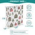 thumbnail image 3 of FORMRS 3 Ring Binder 1.5 inch with Pockets Set of 2 Clip Board 200 Sheets Capacity, Green Christmas House, 3 of 8