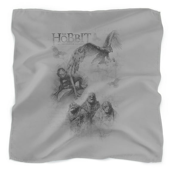 The Hobbit Sketches Bandana (21 in x 21 in)