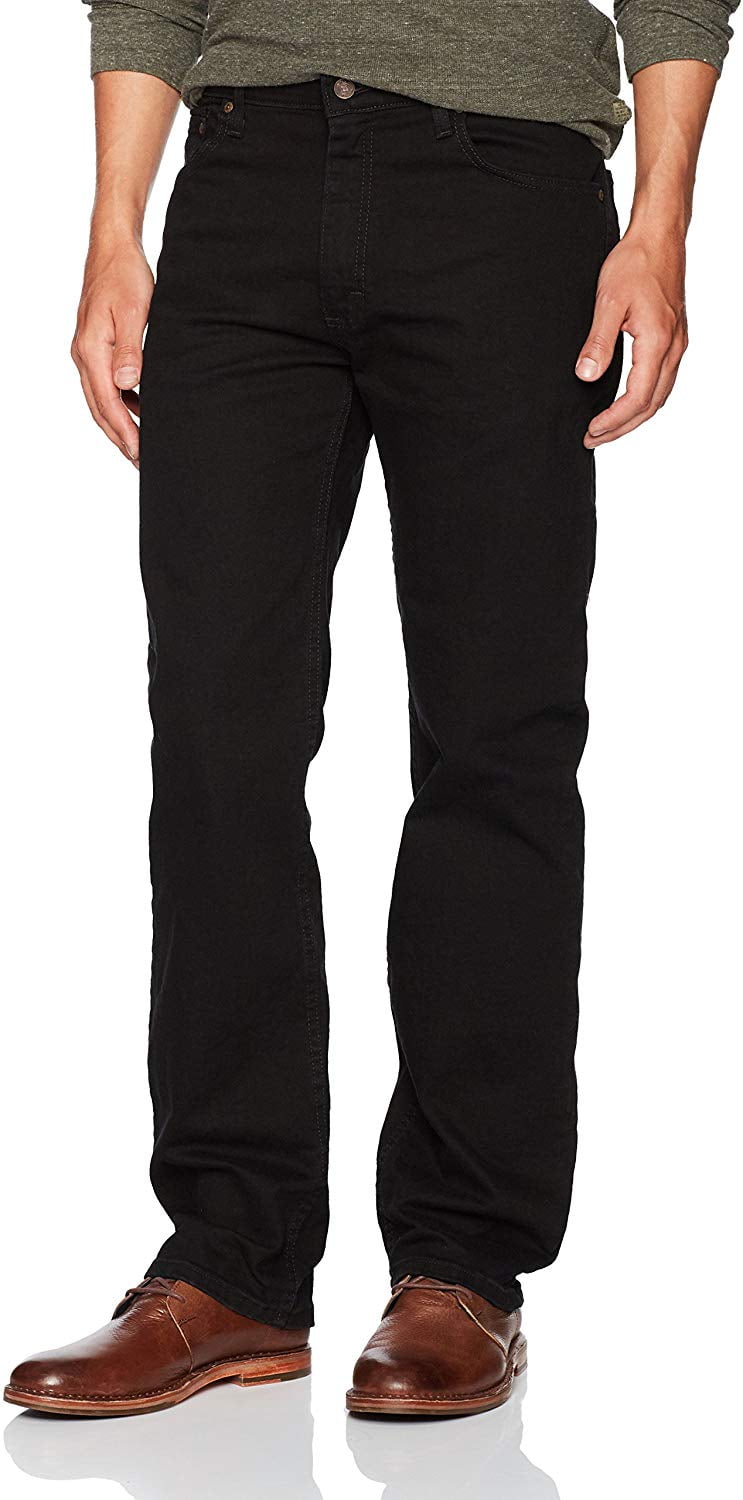 Wrangler Men's Authentics Comfort Flex Waist Jean, Black, 42X29
