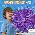 thumbnail image 3 of Strictly Briks Classic Bricks Starter Kit, Purple, 96 Pieces, 2x4 Studs, Building Creative Play Set for Ages 3 and Up, 100% Compatible with All Major Brick Brands, 3 of 7