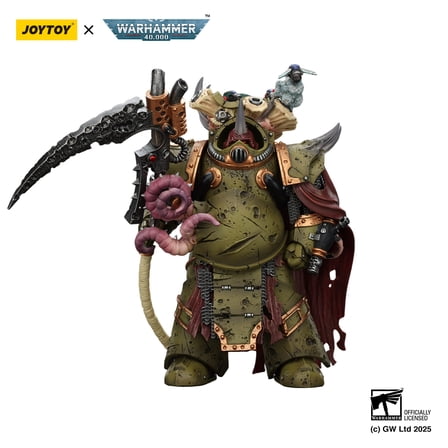 [IN STOCK] JOYTOY Warhammer 40K 1/18 Action Figures Death Guard Deathshroud Terminator 2 with Manreaper and Plaguespurter Gauntlet