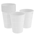 thumbnail image 4 of Piezas de 8 vasos de papel cuadriculados desechables de moda, bandejas para pasteles, mesas de cumpleaños, 4 of 8