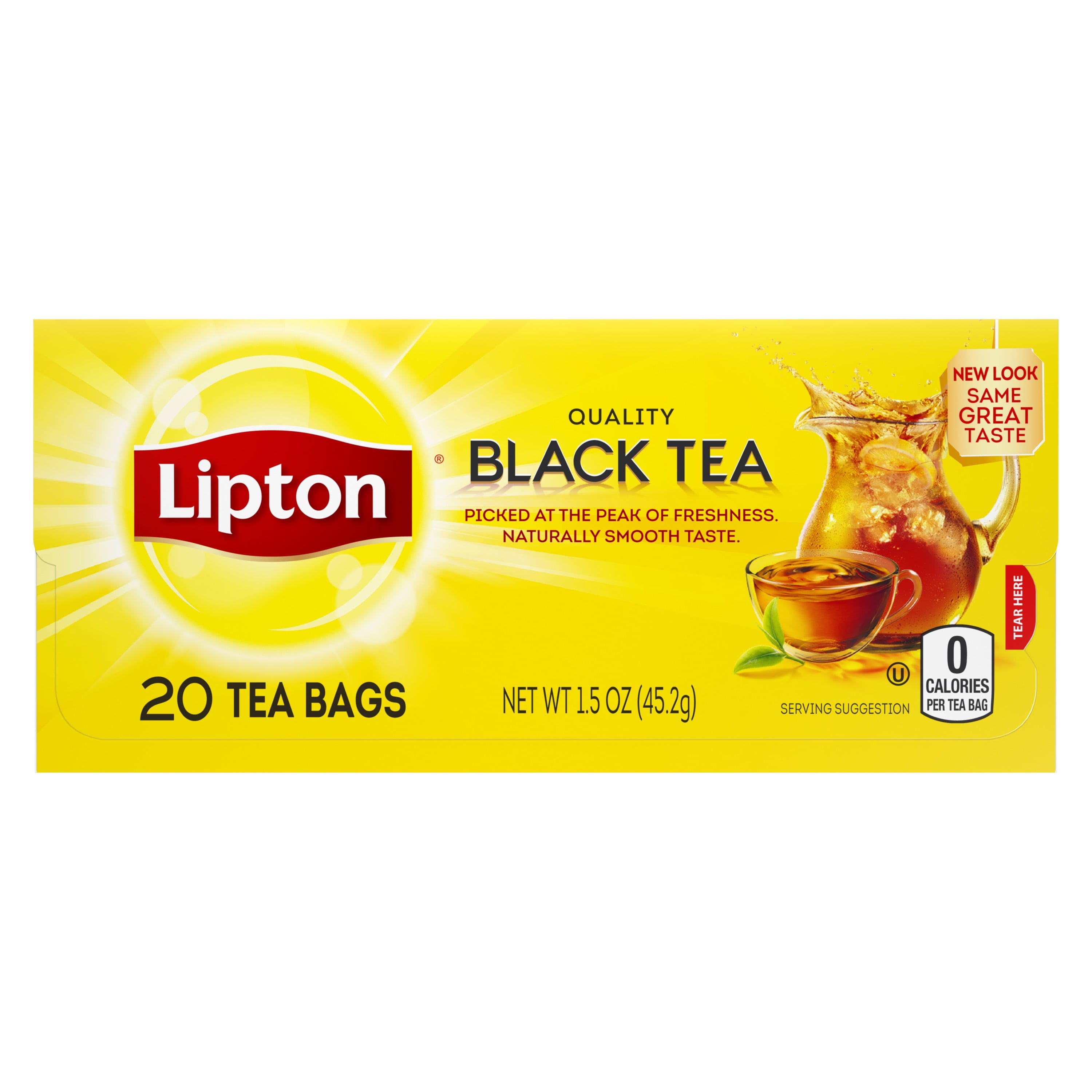 Lipton, America's Favorite Tea, Black Tea, Tea Bags, 20 Ct