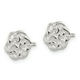 thumbnail image 2 of FB Jewels Sterling Silver Polished Celtic Knot Post Earrings, 2 of 3
