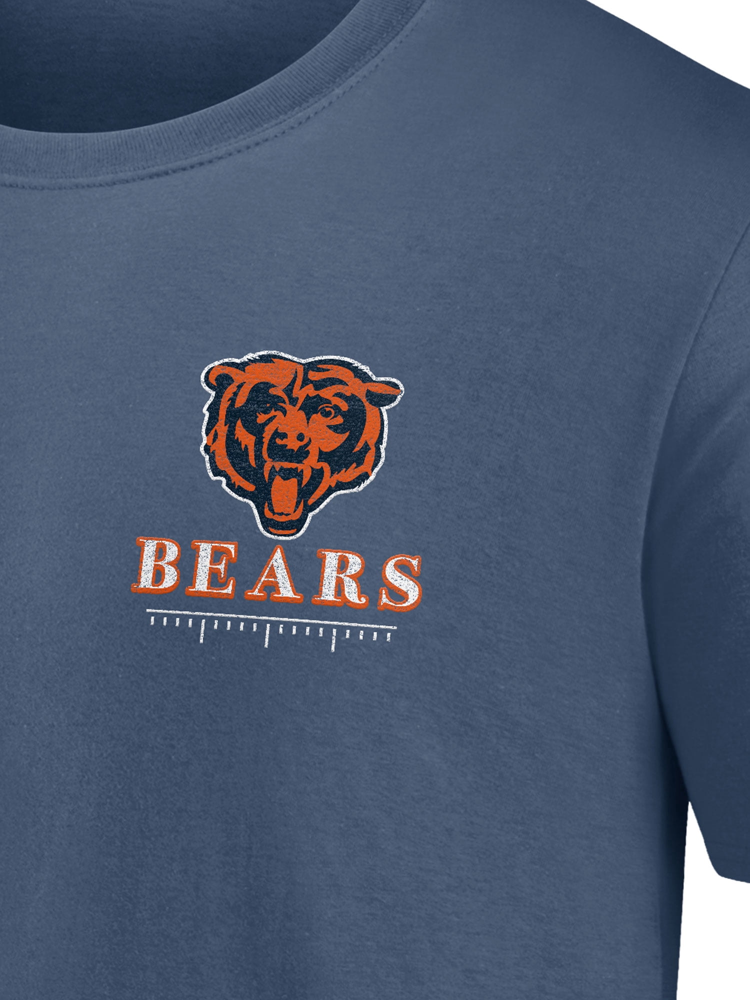 NFL Chicago Bears Men's Cotton Faded Navy Short Sleeve T-Shirt