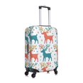 thumbnail image 4 of Multi-Size Suitcase Protective Cover Full Range Double Stitching Invisible Zipper For Travel Business Playful Reindeer Pattern Medium, 4 of 8