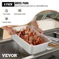 thumbnail image 3 of VEVOR 6 Pack Steam Table Pans 20.9 x 12.8 x 5.9 Inch Deep Steam Table Pan Full Size 20.5L Deep Food Container Stainless Steel Oven Tray Hotel Pans Anti-Jam Steam Table Food Pan, 3 of 9