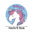 thumbnail image 4 of Autocollants de Récompense pour Enfants 1 Po 500 Pcs par Rouleau Design de Dessin Animé Unicorn Facile à Transporter Fournitures d'Autocollants d'Incitation pour Enseignants et Mamans, 4 of 4