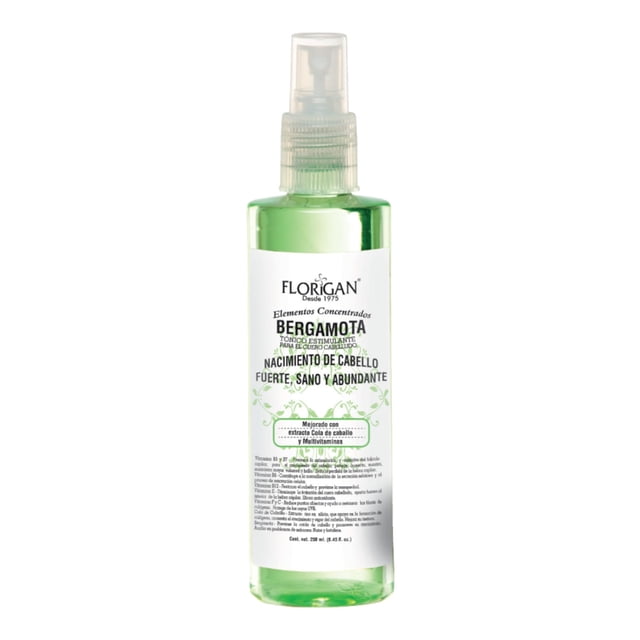 FLORIGAN TÓNICO DE BERGAMOTA NACIMIENTO DE CABELLO BARBA Y BIGOTE Extracto de Cola de caballo y multivitaminas FLORIGAN 250 ml