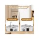 thumbnail image 4 of 1pc 3.2L/108 Oz Cat Water Fountain ,Stainless Steel Automatic Pet Fountain Water Bowl,With Water Level Window ,With Ultra-Quiet Pump For Cats,Dog Drin, 4 of 5