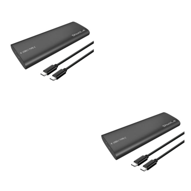 Sidaley NVME SSD Case Carcasa externa Unidad flash USB de alta velocidad USB 3.1 Disco duro portátil tipo C Unidades de estado sólido Type3 NO3