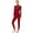 Burgundy, variant on Venjoe Women Gymnastics Unitard Long Sleeve One Piece Dance Bodysuits Ballet Leotard Skating Jumpsuit Navy Blue M