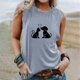 thumbnail image 2 of Verano mujer moda cuello redondo impreso sin mangas casual camisetas sin mangas Fridja gh5317, 2 of 5