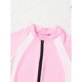 thumbnail image 5 of CHICTRY Girls Short Sleeve Swimming Jumpsuit Zippered Rash Guard Swimwear, 5 of 7