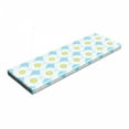 thumbnail image 1 of Floral Bench Pad, Chamomiles in Bloom on Blue Background Coming of the Spring Themed Flowers, HR Foam Cushion with Decorative Fabric Cover, 45" x 15" x 2", Blue White Yellow, by Ambesonne, 1 of 3