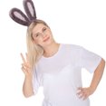 thumbnail image 4 of Diadema de orejas de conejo - Orejas de conejo de Pascua de peluche - Accesorios de disfraz de conejo para niños y adultos MFZFUKR CPB-SSW2030-4, 4 of 5