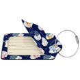 thumbnail image 2 of Gaeub Mom And Baby Owls Print Luggage Tag for Suitcase, Travel Leather Bag Tags Identifiers Privacy Cover ID Label with Durable Steel Loop for Women Men Kids Girls Travel-2 PCS, 2 of 5