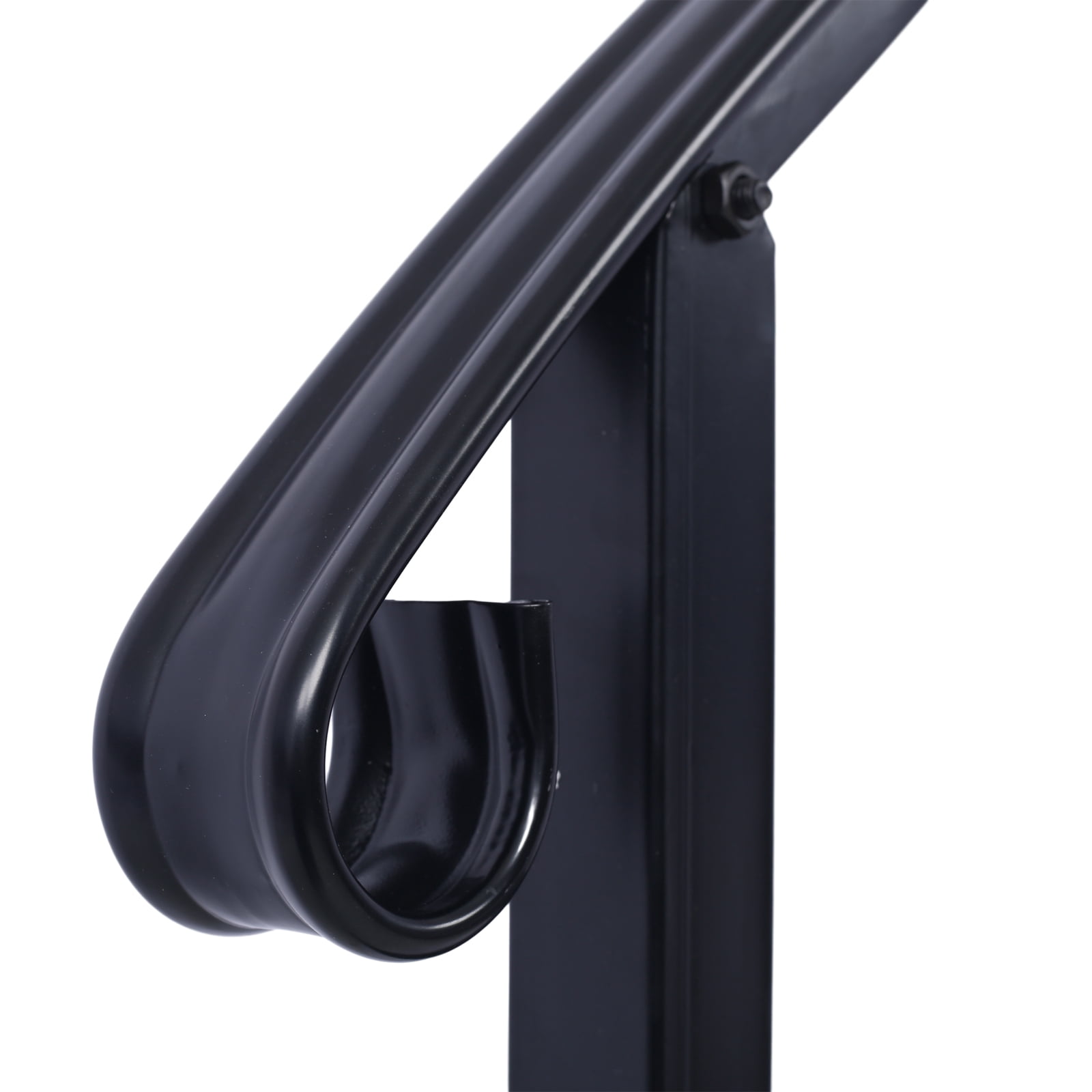 Picket Wrought Iron Handrail, 3-Step, Powder Coated, Rustproof, Versatile Application