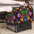 thumbnail image 7 of Honeii Traditional Floral Polish Print 4 slice Toaster Cover, Two Slice Toaster Dust-proof Cover For Kitchen Small Appliance and Fingerprint Protection, 7 of 7