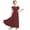 Wine, variant on Girls Sleeveless Flower Girl Dress, Solid Color A-Line Ruffle Shoulder Dress for Junior Bridesmaid, First Communion and Birthday Party Occasions Pink 110