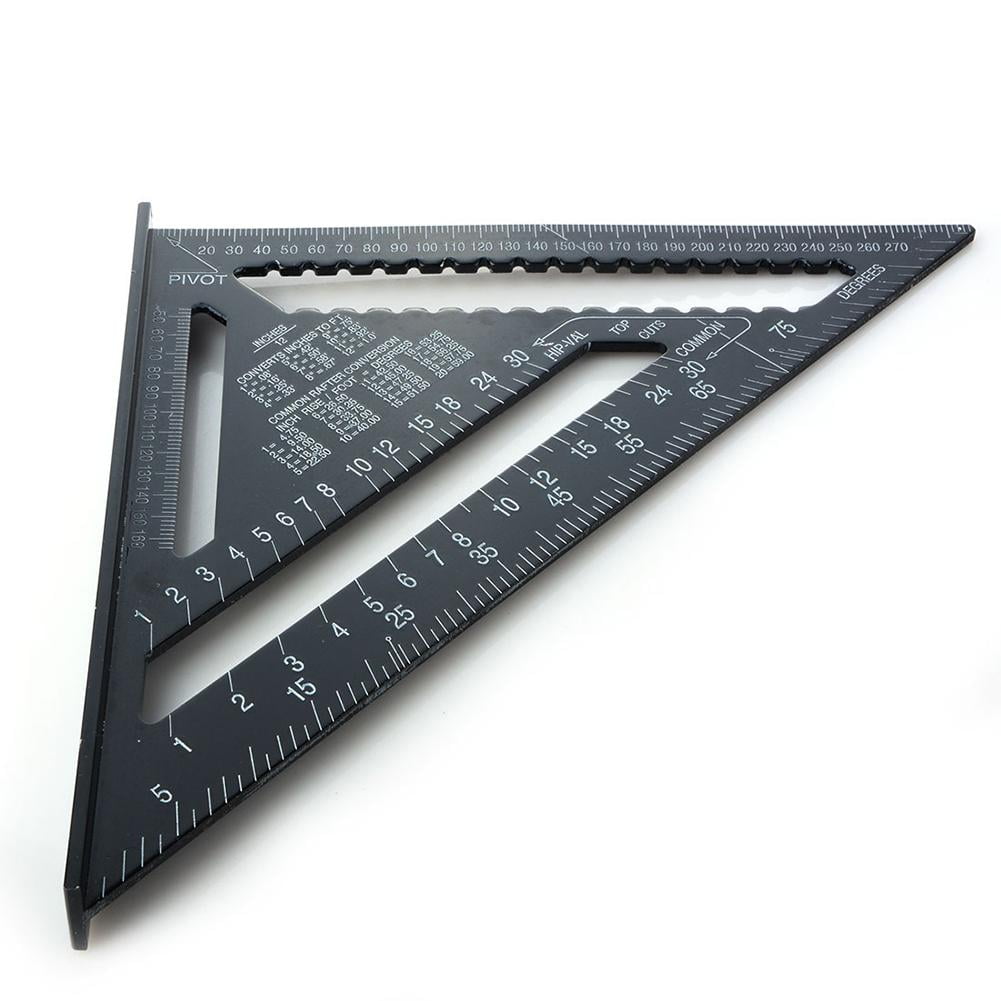 ZHHRHC Triangle Angle Ruler Protractor Tool Quick Read Square Layout Gauge Measuring Tool 7/12 inch ZHHRHC Triangle Angle Ruler Protractor Tool Quick Read Square Layout Gauge Measuring Tool 7/12 inch