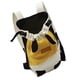 thumbnail image 2 of Bolsa para mascotas de doble hombro Mochila portátil para perros y gatos de 4 patas para caminar y viajar al aire libre L (4-5 kg) Blanco Amarillo, 2 of 12