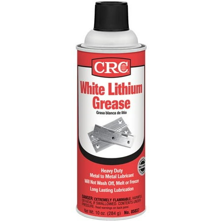 CRC Industries 5037 White Lithium Grease Long Lasting Lubrication- Wt. 10 oz.