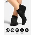 thumbnail image 5 of Calcetas CS CELERSPORT Paquete de 6 Tobilleras para Mujer con Amortiguación en Negro, 5 of 5