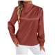 thumbnail image 2 of Pantalones deportivos para mujer,Suéter de manga larga y cuello redondo para mujer, top informal de color liso, poliéster, cómodo para uso diario, para casa y trabajo, sopatenor, 2 of 8