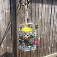 thumbnail image 4 of Cape Cod Chic White Birdcages, Set of 2, White Metal, 4 of 5