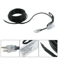 thumbnail image 6 of 30 Feet Heat Tape 8 Watts Per Foot Heating Cable Suitable for Roof Snow Melting De-icing Drainage Ditch Metal and Plastic Home Pipes Freeze Protection 120V 60HZ with Hook and Clamp, 6 of 11