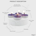 thumbnail image 4 of Hosley Home Fragrance Collection 120 Pack Mulberry Scented Tealight Candles, 4 of 9