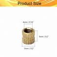 thumbnail image 2 of HUGFEGWE M4x5mm Female Thread Knurled Nuts,250PCS Hx5mm OD Brass Threaded Insert Embedment Nuts Hydraulic Welded Joint Injection Molding Assortment Kit for 3D Printing Injection Molding CJB91-25038, 2 of 7