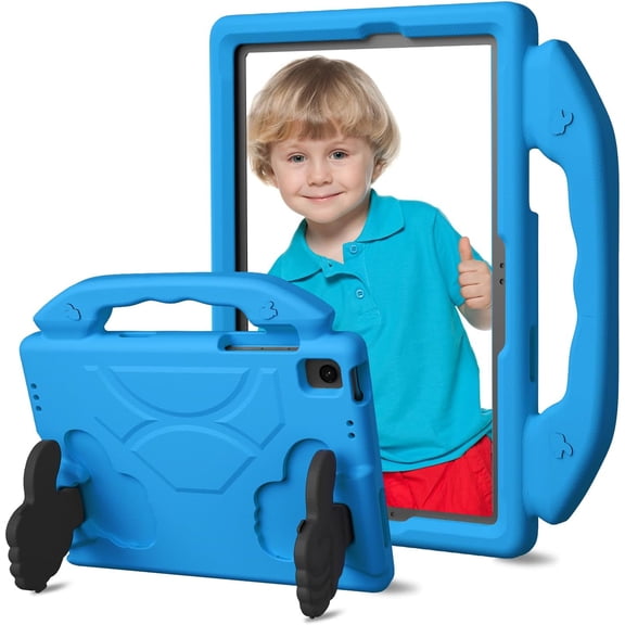 HCTian Compatible with Samsung Galaxy Tab A11 Plus 2025 Released Kids Case,Impact-Resistant Shell Lightweight Foam Bumper Protective EVA Case Shockproof Cover Proof Cover with Handle Stand