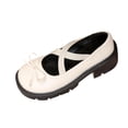 thumbnail image 2 of Bkhluea Women Cross Strap Bow Mary Jane Platform Shoes Comfortable Footwear For Office Casual Outdoor Daily Activities, 2 of 7