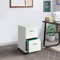 Scranton 2 Drawer Steel Mobile File in Pure White
