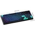 thumbnail image 3 of Teclado para juegos con retroiluminación RGB, teclado silencioso de 99 teclas, teclado con cable para ordenador portátil y PC, 3 of 6