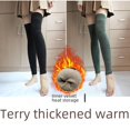 thumbnail image 5 of Fleece-lined thick lengthened socks women's knee socks over-the-knee stockings warm winter cold-proof leg leggings, 5 of 6