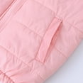 thumbnail image 6 of Mercatoo Boys Girls Kids Hooded with Pockets Solid Color Short Cotton Puffy Jacket Coat for 𝐁abies Girls Winter Girl Kids Coat, 6 of 8