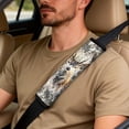 thumbnail image 5 of Xixirimido Automotive Seat Covers for Cars Trucks and SUVs Car Seat Covers for Front Seats with Car Seatbelt Covers & Armrest Box Cover, Set of 5, Hunting Deer Retro US Flag, 5 of 8