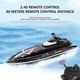 thumbnail image 4 of Barco de control remoto Barco RC Barco de control remoto Barco RC de alta velocidad 25 km / h 2.4 Ghz Barco de carreras de juguete impermeable Regalo para niños Eccomum Barco de control remoto, 4 of 7