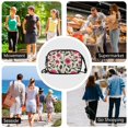 thumbnail image 7 of FORMRS Mini Crossbody Bag for Women Adjustable Rope Shoulder Casual Phone Purse, Pink Flowers, 7 of 7