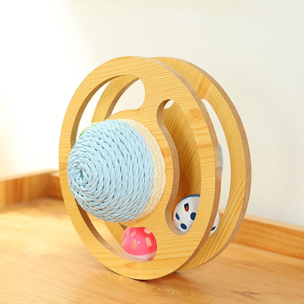 KYAIGUO Cat Toy Cat Ball Toy Fun Level of Interactive Play Toys Space Asteroids Track Cat Toy for One or More Cats Indoor