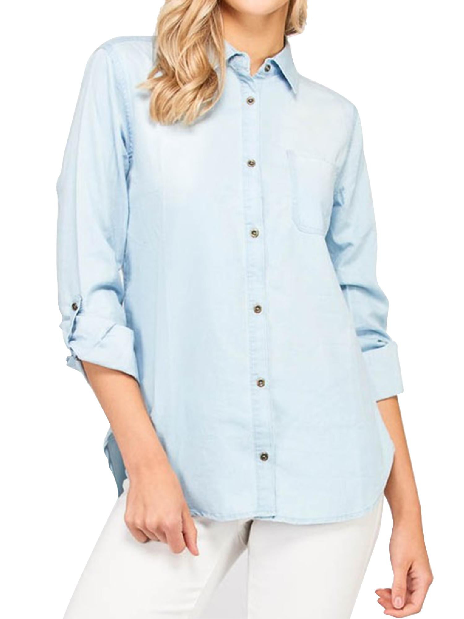Made by Olivia - Made by Olivia Women's Basic & Classic Button Down ...