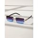 thumbnail image 1 of 1/2 gafas de sol personalizadas rectangulares sin marco de moda de moda para la vida diaria, 1 of 5