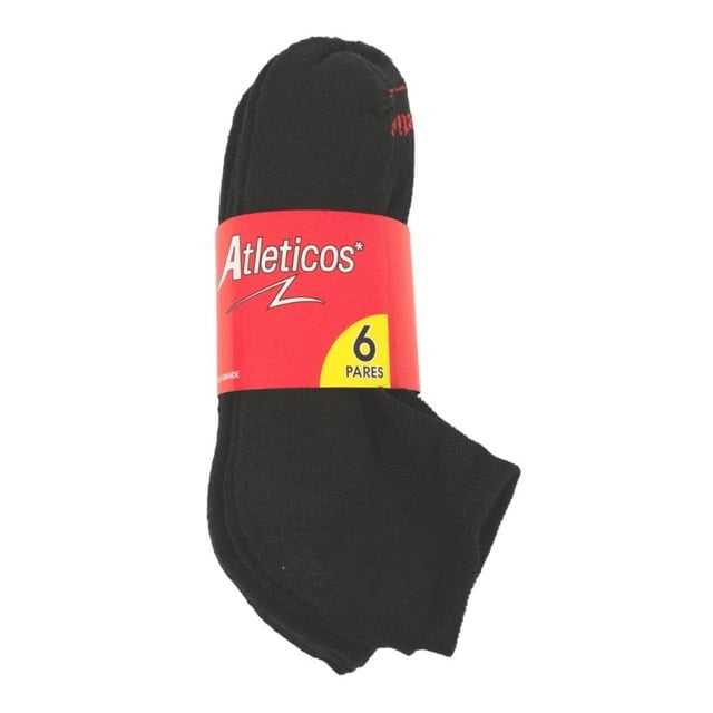 Set de tines Atleticos Talla G para Caballero Negro 6 Pares