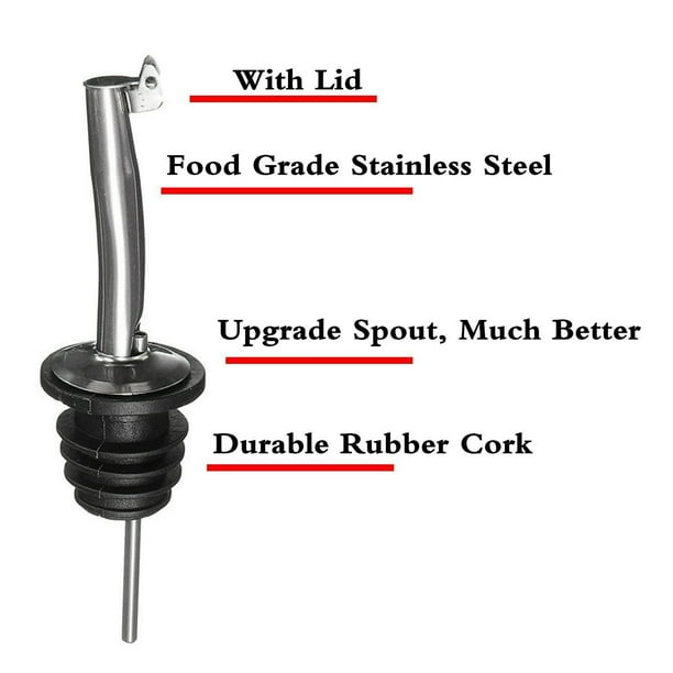 10Pack Stainless Steel Wine Pourers Liquor Pour Spouts Set for Wine