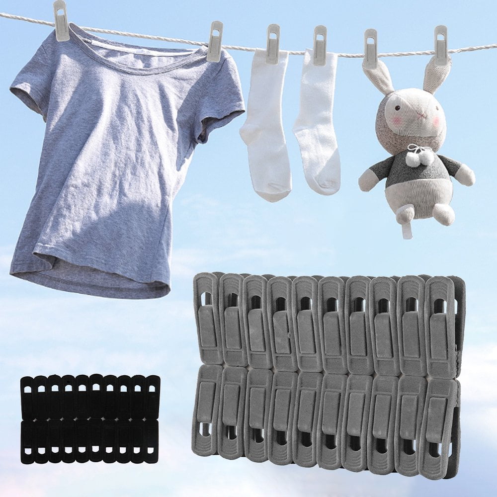 Wintem Lot De 4 Cintres Pour Pantalon En Bois Résistant Avec Pinces