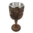 thumbnail image 6 of Ebros Goddess Valkyrie 7oz Resin Wine Goblet Chalice With Stainless Steel Liner, 6 of 7